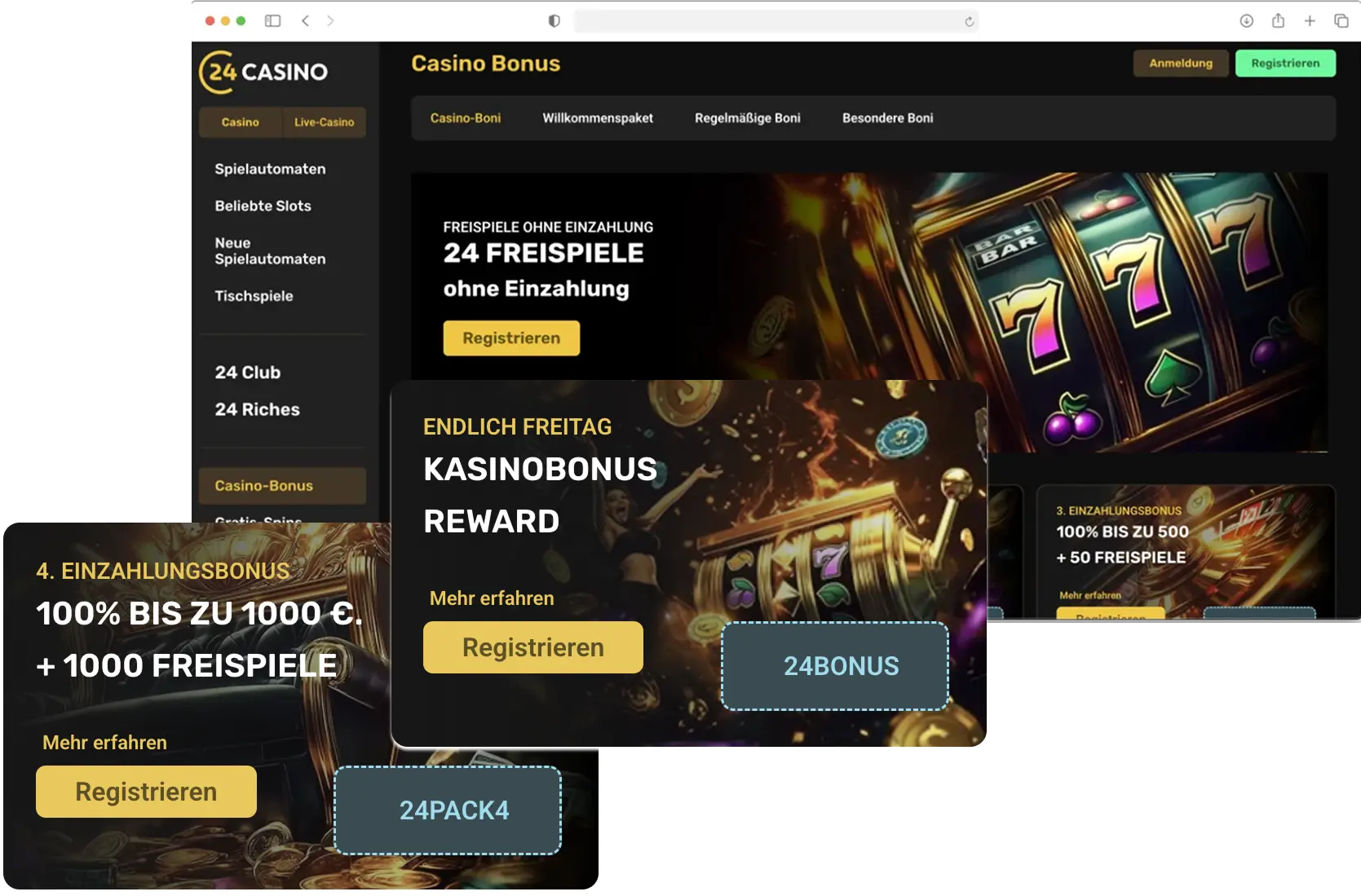 24casino bonus code