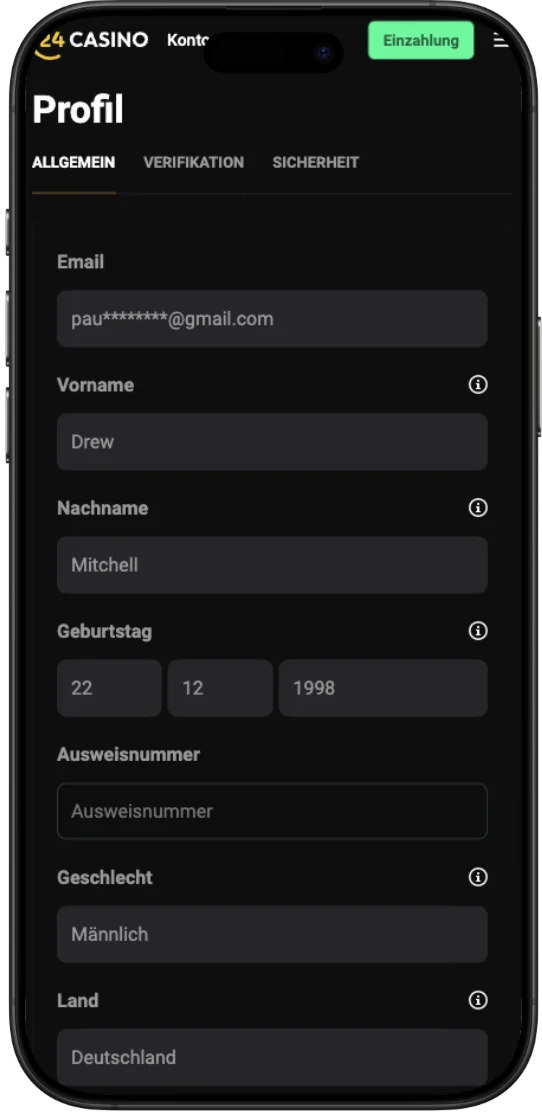 24 Casino mobile